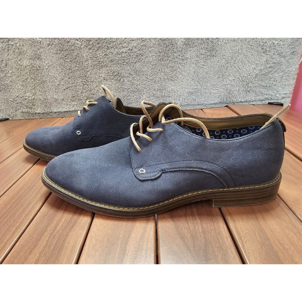 Men's Freeman 1921 Dress Shoes Loafers Tyler Navy‎ Size 9 W Wide Memory Foam